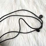 エムエムシックス メゾン マルジェラ ボア ファー / レザー 巾着バッグ ショルダーバッグ ポーチ アイボリー