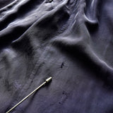 バーバリー ウール ステンカラーコート ネイビー