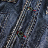 ディーゼル ボア デニムジャケット インディゴブルー