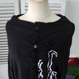 ワイズ ヨウジヤマモト アーカイブ フリル カーディガン レディース ブラック