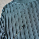 Acne Studios Women's Blue Ribbed Turtleneck