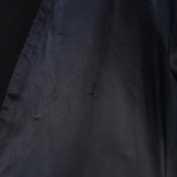 イヴサンローラン ヴィンテージ YSLロゴ ウール ステンカラーコート ブラック メンズ