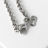 クリスチャン ディオール Diorロゴ チェーン ネックレス シルバー