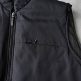 イヴ サンローラン ヴィンテージ リバーシブル YSLロゴ 刺繍 チェック柄 中綿ベスト ブラック / グレー