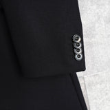 アクネ ストゥディオズ メルトンウール チェスターコート ブラック