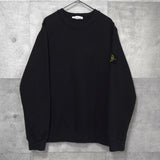 ストーン アイランド ガーメントダイ スウェット ブラック メンズ