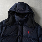 ポロ ラルフローレン ポニーロゴ ダウンジャケット ネイビー