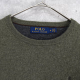 ポロ ラルフローレン ポニーロゴ ニット カーキ