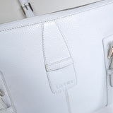 ロエベ レザー トートバッグ ホワイト