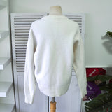 アミパリ アミ パリス ハートロゴ ニット アイボリー レディース