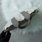 エルメス フールトゥPM キャンバス ハンドバッグ ホワイト / ブラック