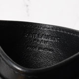 サンローラン パリ スタッズ レザー パスケース カードケース ブラック / シルバー