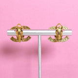 シャネル ココマーク イヤリング GP ブラック