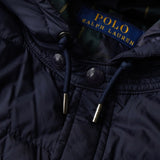 ポロ ラルフローレン ロゴプレート ダウンジャケット ネイビー