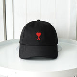 アミパリ アミ パリス ハートロゴ キャップ ブラック