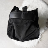 プラダ テスート ポコノ ナイロン / サフィアーノレザー 2way ボストンバッグ ブラック