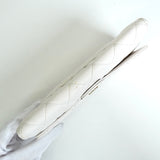 シャネル クラシック ココマーク マトラッセ キャビアスキン 長財布 ホワイト