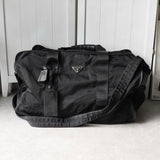 プラダ テスート ポコノ ナイロン / サフィアーノレザー 2way ボストンバッグ ブラック