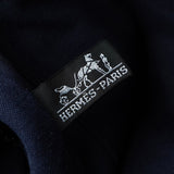 エルメス フールトゥMM キャンバス ハンドバッグ ネイビー / ブラウン