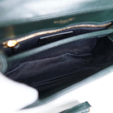 サンローラン YSLロゴ ルル レザー ショルダーバッグ グリーン