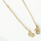 クリスチャン ディオール Diorロゴ ハート ラインストーン ネックレス GPゴールド