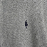ポロ ラルフローレン ポニーロゴ ドライバーズニット グレー