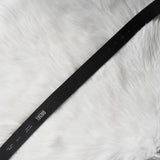 ディーゼル ロゴ レザー ベルト 80 / 32 ブラック / シルバー