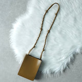 ジルサンダー タングル スモール レザー ショルダーバッグ ブラウン