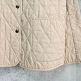 バーバリー キルティングジャケット ノバチェック裏地 ベージュ