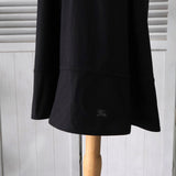 バーバリー ロゴ パフスリーブ Aライン 半袖ワンピース ブラック レディース - NEWSED