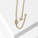 Anagram Padlock Motif Gold Necklace - NEWSED