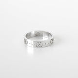 グッチ アイコン AU750 18金 ホワイトゴールド WG 指輪 リング 10号 - NEWSED