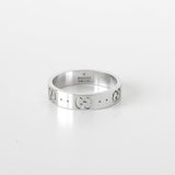 グッチ アイコン AU750 18金 ホワイトゴールド WG 指輪 リング 10号 - NEWSED