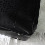 バレンシアガ BBロゴ キャンバス / レザー ハンドバッグ ブラック - NEWSED