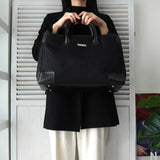 バレンシアガ BBロゴ キャンバス / レザー ハンドバッグ ブラック - NEWSED