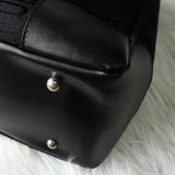 バレンシアガ BBロゴ キャンバス / レザー ハンドバッグ ブラック - NEWSED