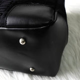 バレンシアガ BBロゴ キャンバス / レザー ハンドバッグ ブラック - NEWSED