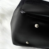 バレンシアガ BBロゴ キャンバス / レザー ハンドバッグ ブラック - NEWSED