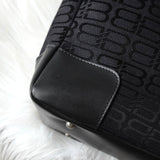 バレンシアガ BBロゴ キャンバス / レザー ハンドバッグ ブラック - NEWSED