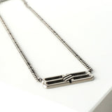 バレンシアガ BBロゴ アイコン シルバー チェーン ネックレス - NEWSED