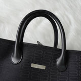 バレンシアガ BBロゴ キャンバス / レザー ハンドバッグ ブラック - NEWSED