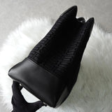 バレンシアガ BBロゴ キャンバス / レザー ハンドバッグ ブラック - NEWSED