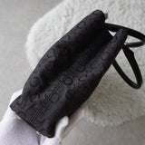 セリーヌ Cマカダム トリオンフ ハンドバッグ キャンバス/レザー ブラック 黒 - NEWSED