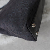 セリーヌ Cマカダム トリオンフ ハンドバッグ キャンバス/レザー ブラック 黒 - NEWSED