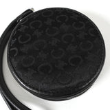 セリーヌ Cマカダム キャンバス / レザー サークル コインケース ブラック - NEWSED