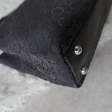 セリーヌ Cマカダム トリオンフ ハンドバッグ キャンバス/レザー ブラック 黒 - NEWSED