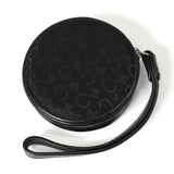 セリーヌ Cマカダム キャンバス / レザー サークル コインケース ブラック - NEWSED