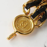 シャネル ヴィンテージ CAMBON カンボン チェーンベルト ブラック 箱付き - NEWSED