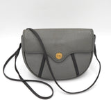 クリスチャン ディオール ヴィンテージ CDロゴ レザー ショルダーバッグ マットグレー - NEWSED