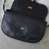 クリスチャン ディオール CDロゴ ゴールド金具 レザー ショルダーバッグ ネイビー - NEWSED